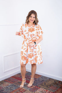 Vestido Letícia – Midi com Gola V em Malha Confort Deluxe