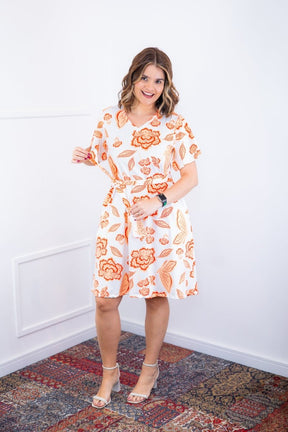 Vestido Letícia – Midi com Gola V em Malha Confort Deluxe