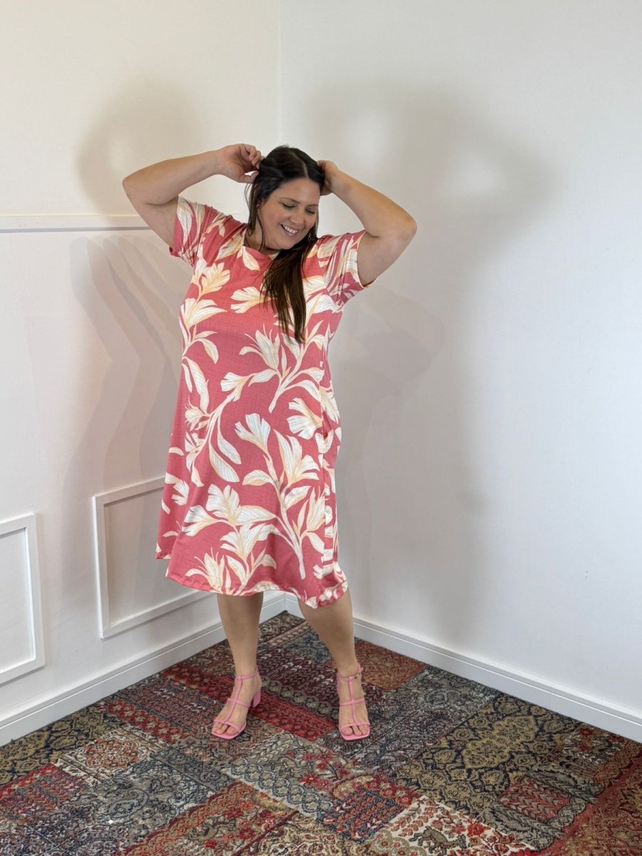 Vestido Sara - Malha Confort Deluxe Midi com Mangas e Bolsos