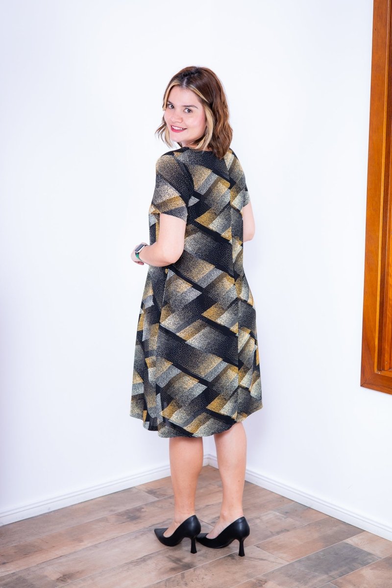 Vestido Sara - Malha Confort Midi com Manga