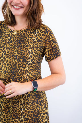 Vestido Sara - Malha Confort Midi com Manga