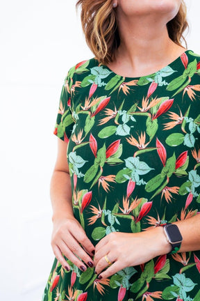 Vestido Sara - Malha Confort Midi com Manga