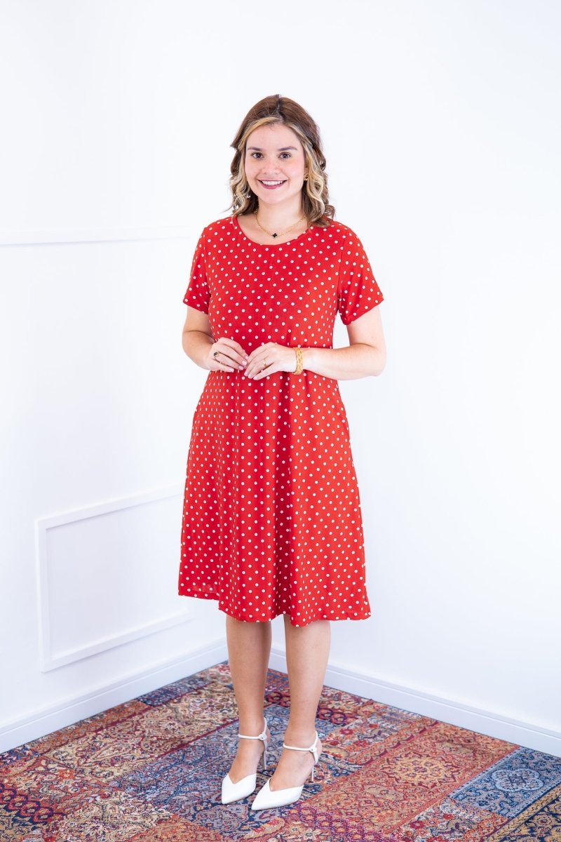 Vestido Sara - Malha Confort Midi com Manga