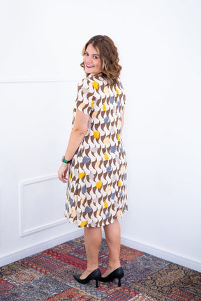 Vestido Sara - Malha Confort Midi com Manga