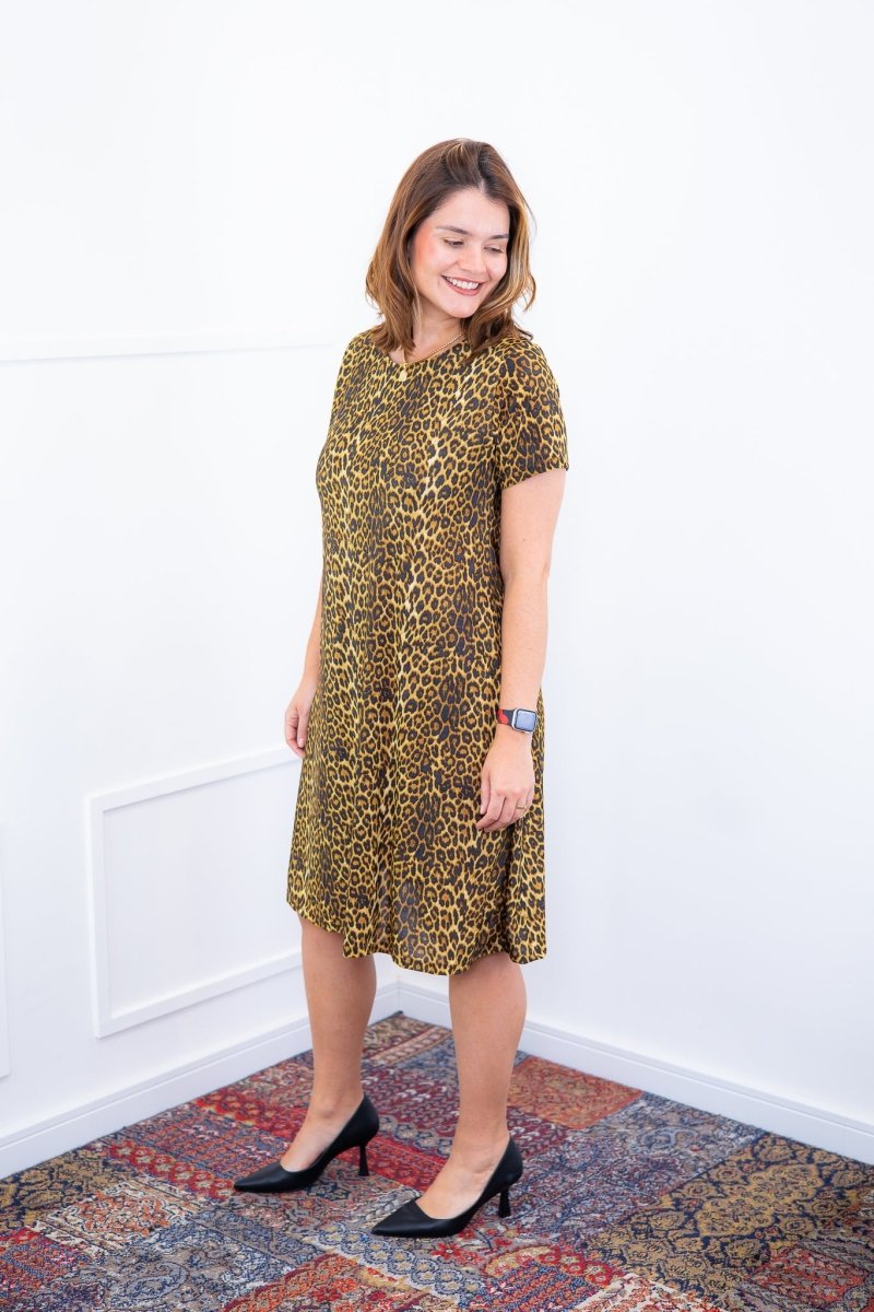 Vestido Sara - Malha Confort Midi com Manga