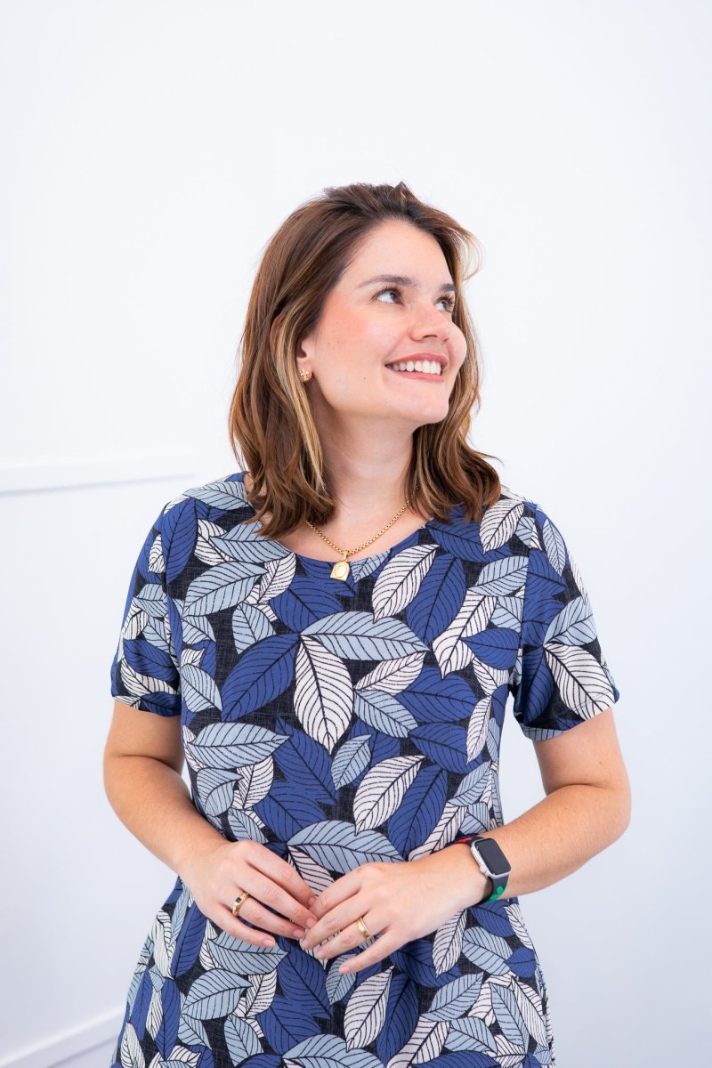 Vestido Sara - Malha Confort Midi com Manga