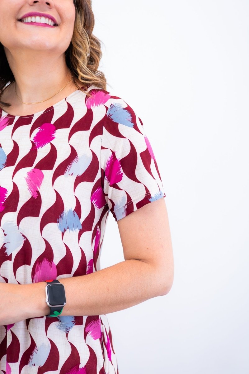 Vestido Sara - Malha Confort Midi com Manga