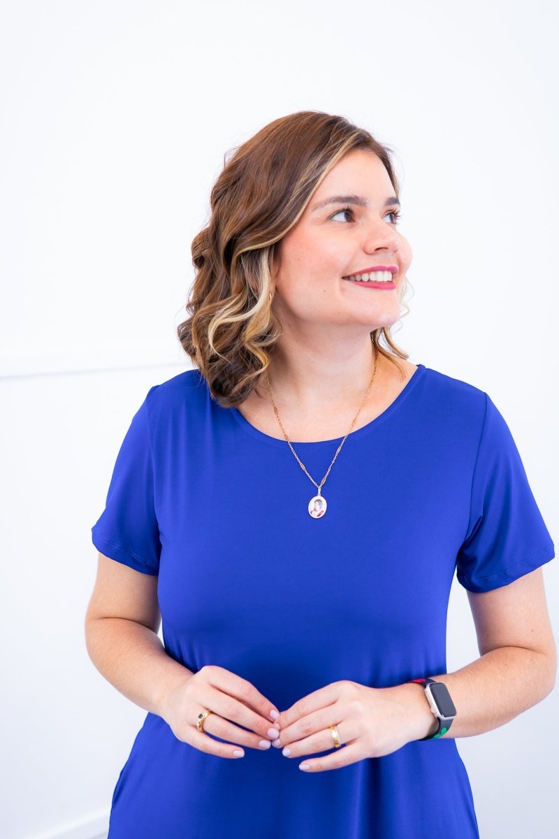 Vestido Sara - Malha Confort Midi com Manga