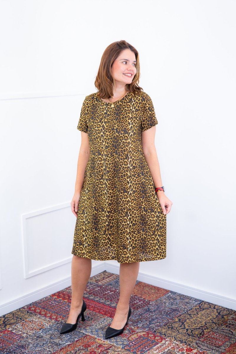 Vestido Sara - Malha Confort Midi com Manga