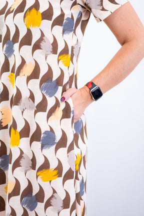 Vestido Sara - Malha Confort Midi com Manga