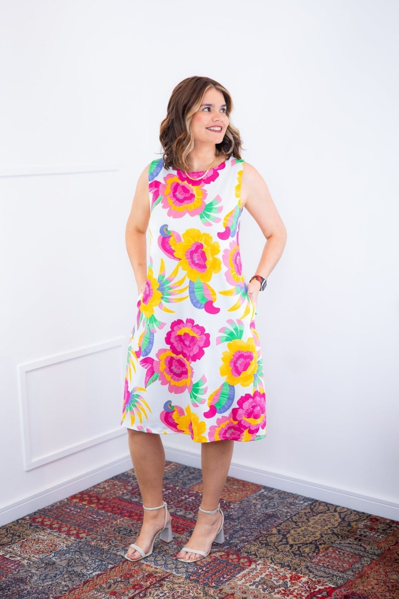 Vestido Sofia - Malha Confort Deluxe Regata Midi