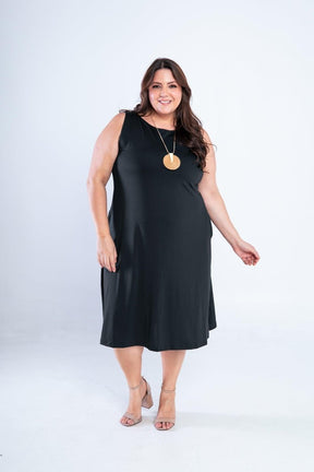 Vestido Sofia - Malha Confort Regata Midi