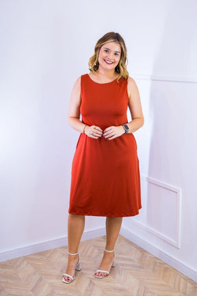 Vestido Sofia - Malha Confort Regata Midi