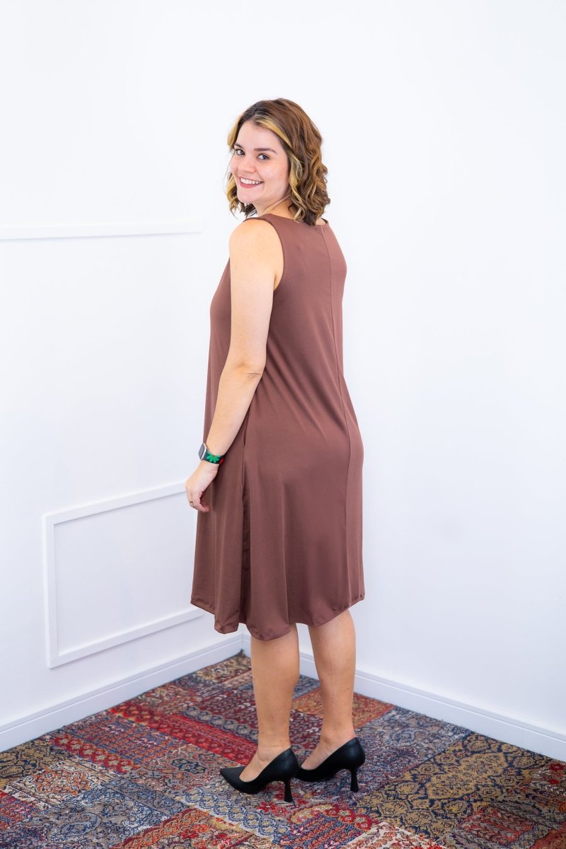 Vestido Sofia - Malha Confort Regata Midi