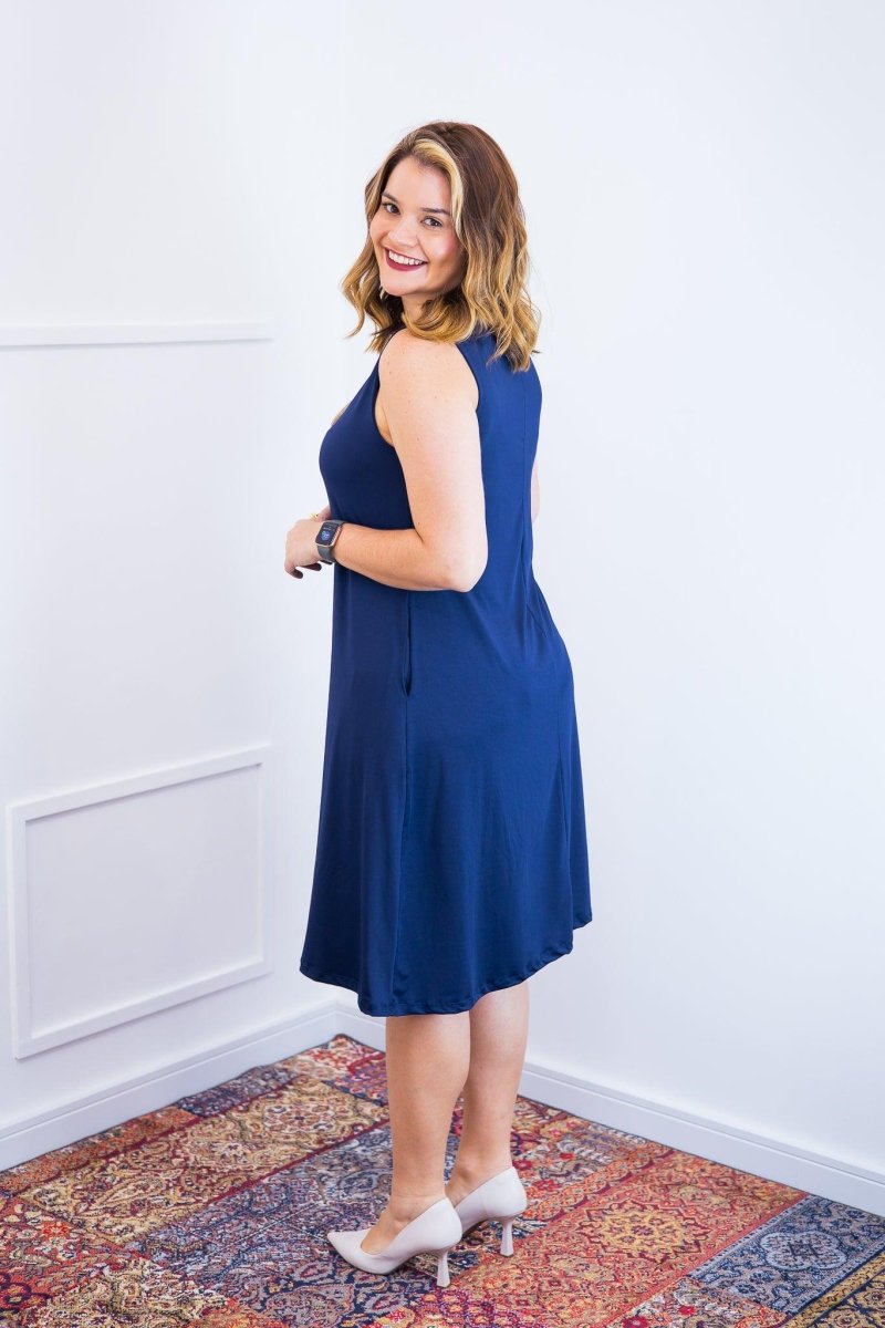 Vestido Sofia - Malha Confort Regata Midi