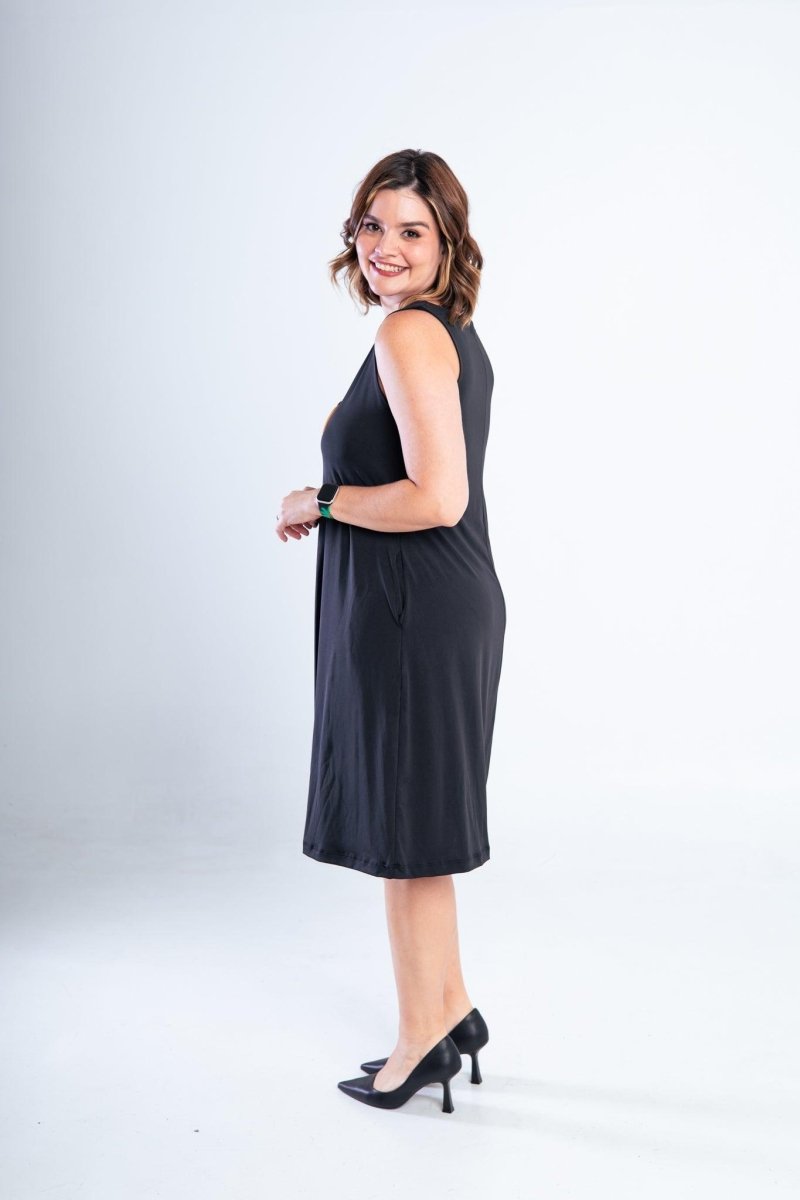 Vestido Sofia - Malha Confort Regata Midi