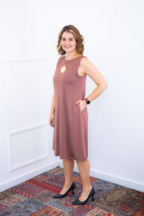 Vestido Sofia - Malha Confort Regata Midi