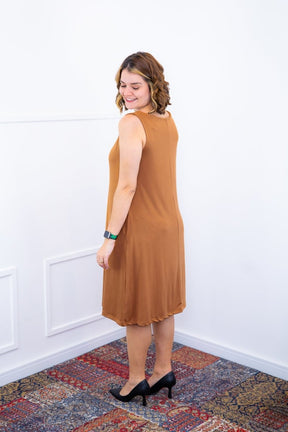 Vestido Sofia - Malha Confort Regata Midi