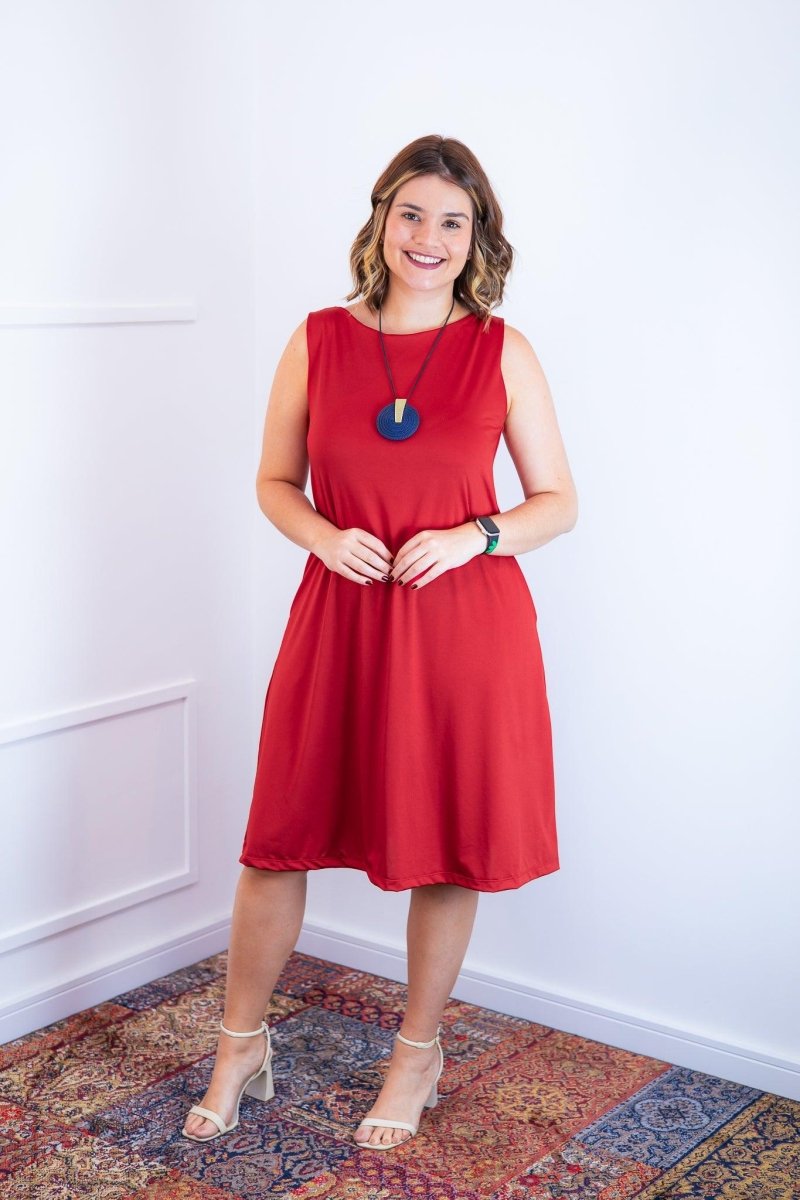 Vestido Sofia - Malha Confort Regata Midi