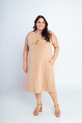 Vestido Sofia - Malha Confort Regata Midi