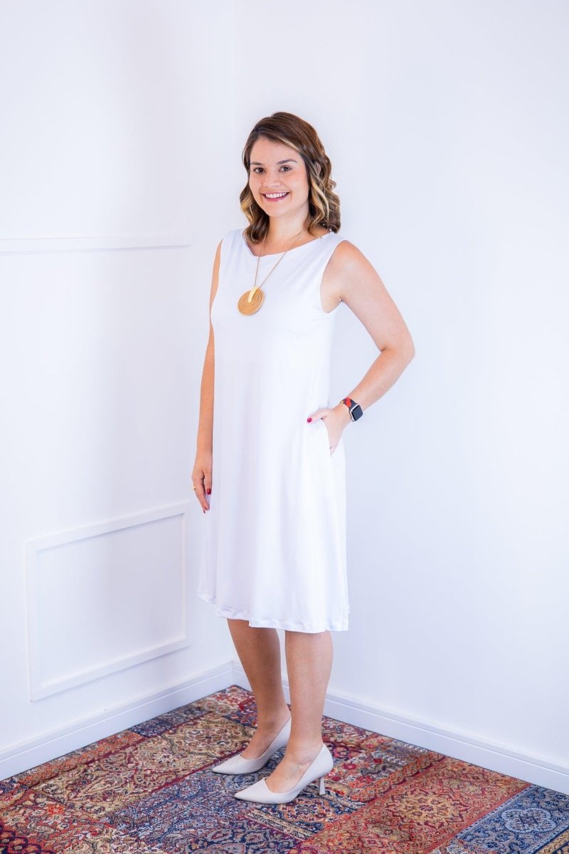 Vestido Sofia - Malha Confort Regata Midi
