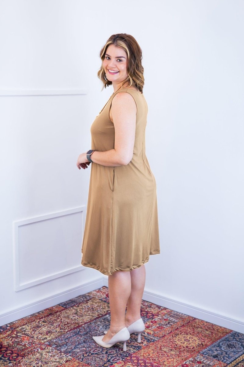 Vestido Sofia - Malha Confort Regata Midi