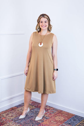 Vestido Sofia - Malha Confort Regata Midi