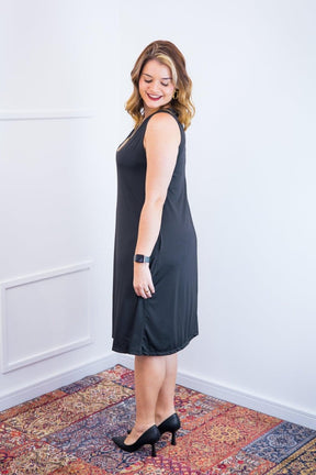 Vestido Sofia - Malha Confort Regata Midi