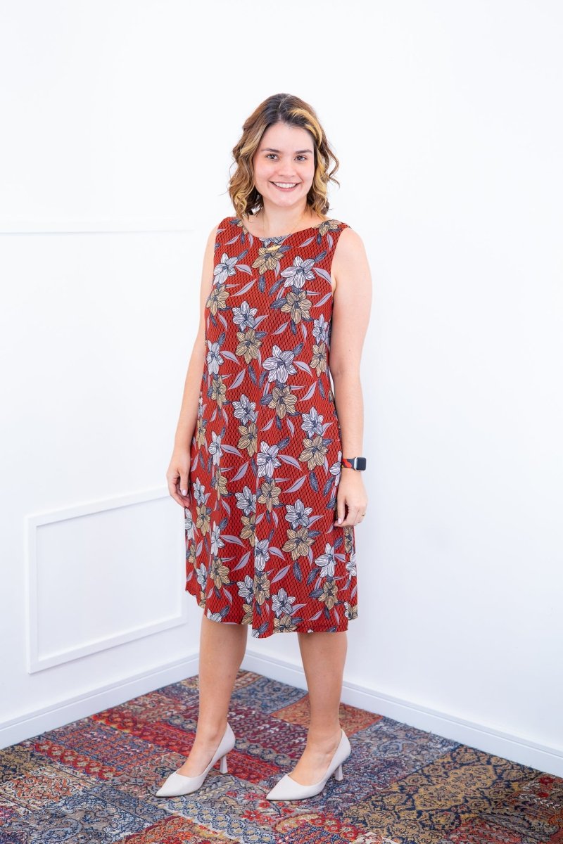 Vestido Sofia - Malha Confort Regata Midi