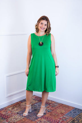 Vestido Sofia - Malha Confort Regata Midi