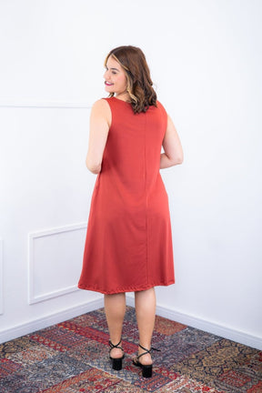 Vestido Sofia - Malha Confort Regata Midi