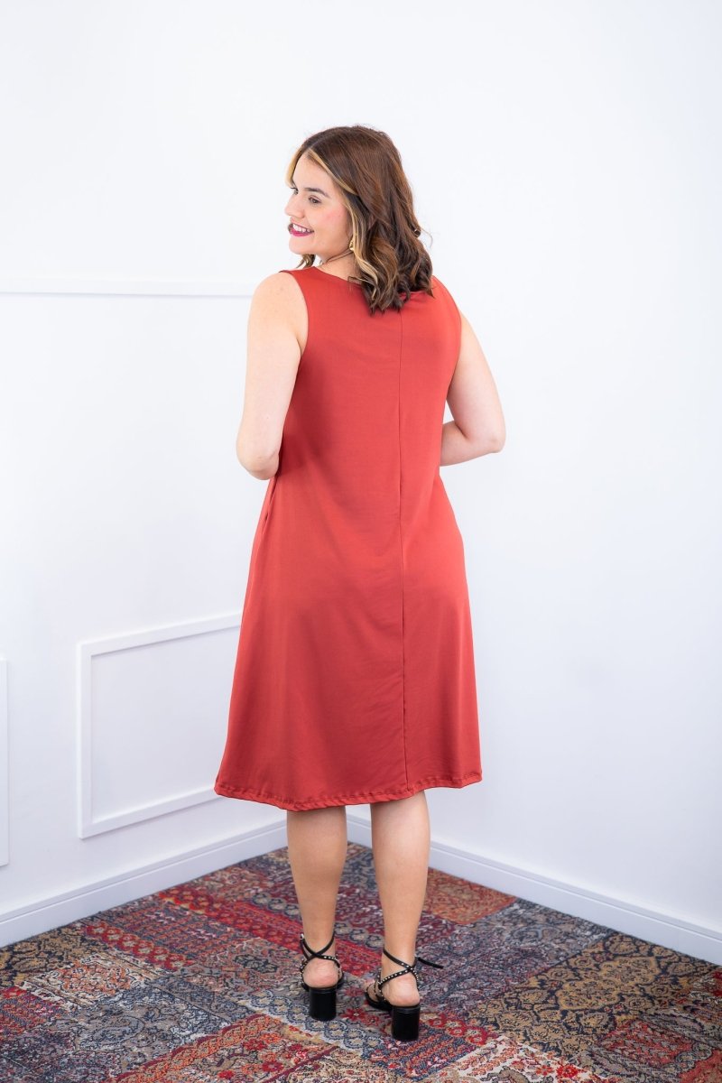 Vestido Sofia - Malha Confort Regata Midi