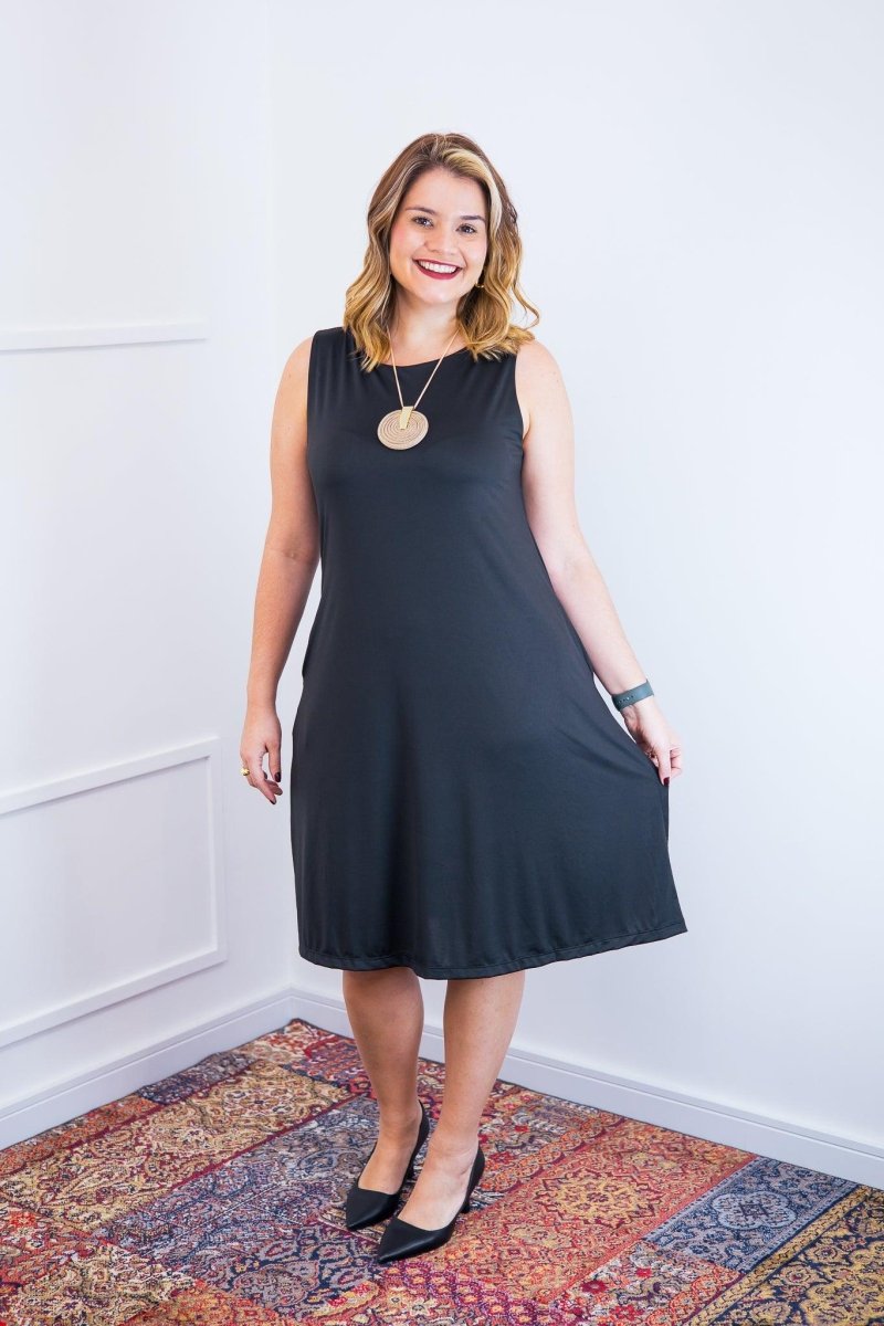 Vestido Sofia - Malha Confort Regata Midi