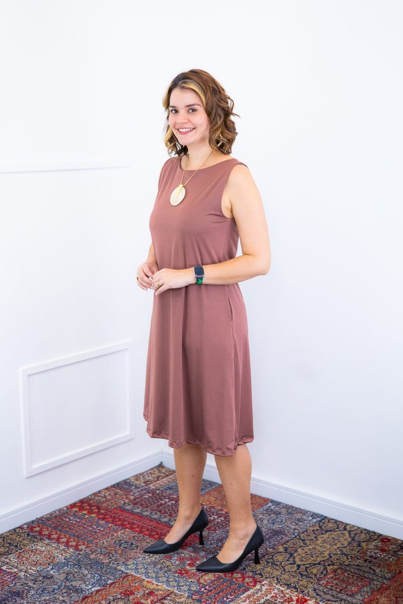 Vestido Sofia - Malha Confort Regata Midi
