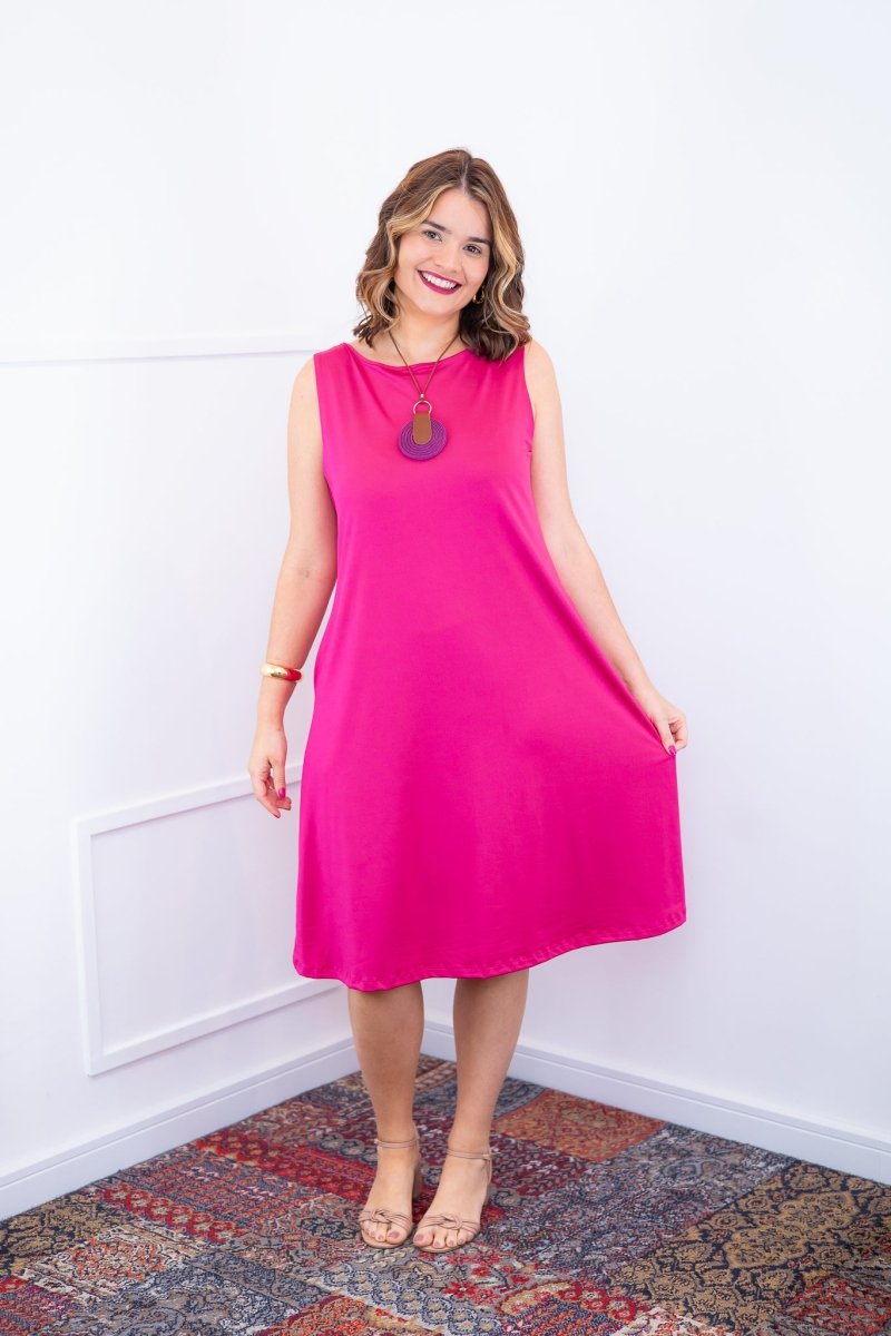 Vestido Sofia - Malha Confort Regata Midi