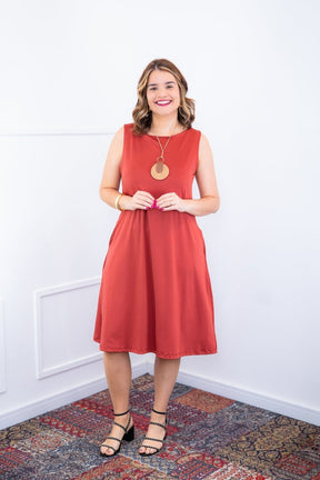 Vestido Sofia - Malha Confort Regata Midi