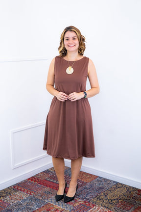 Vestido Sofia - Malha Confort Regata Midi