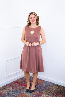 Vestido Sofia - Malha Confort Regata Midi