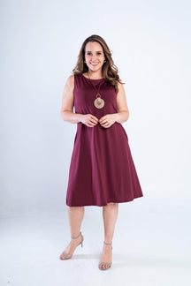 Vestido Sofia - Malha Confort Regata Midi