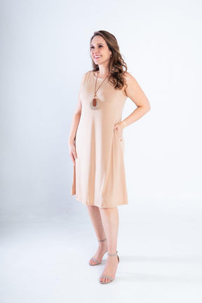 Vestido Sofia - Malha Confort Regata Midi