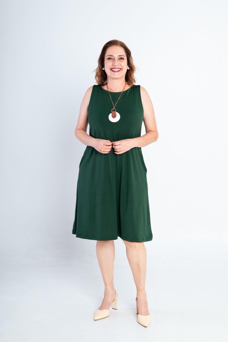 Vestido Sofia - Malha Confort Regata Midi