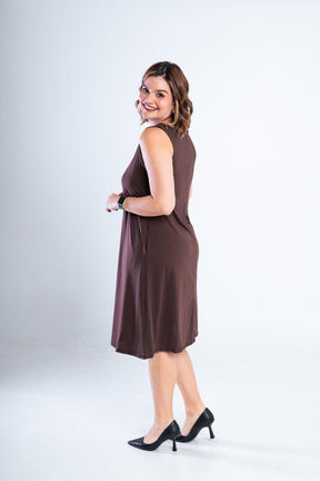 Vestido Sofia - Malha Confort Regata Midi