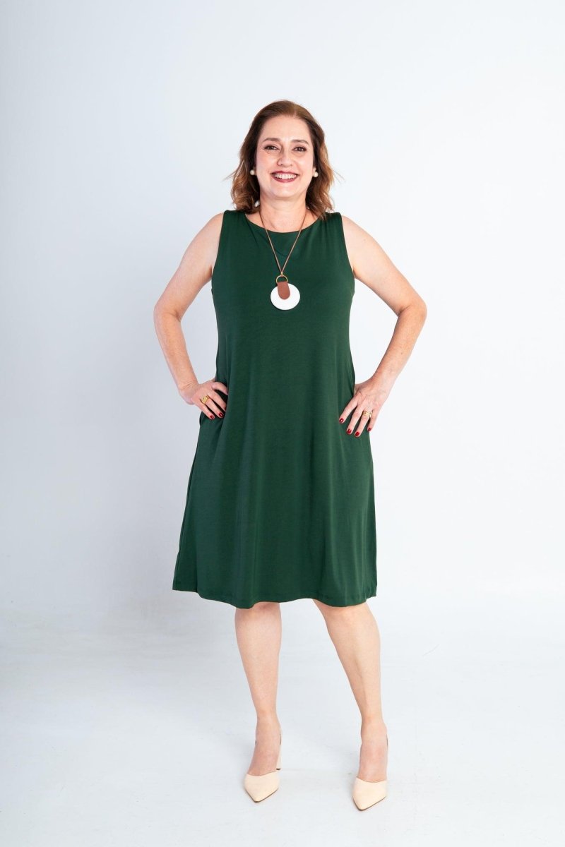 Vestido Sofia - Malha Confort Regata Midi