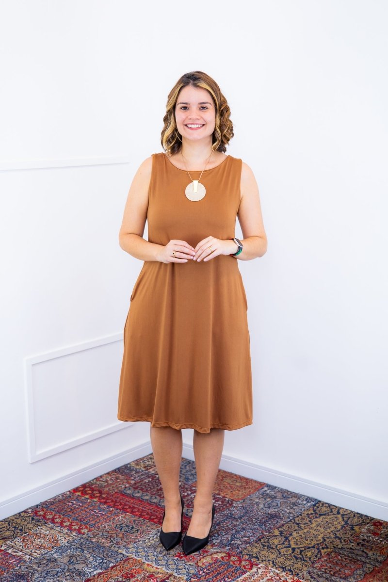 Vestido Sofia - Malha Confort Regata Midi