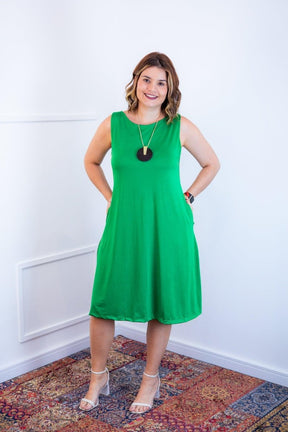 Vestido Sofia - Malha Confort Regata Midi