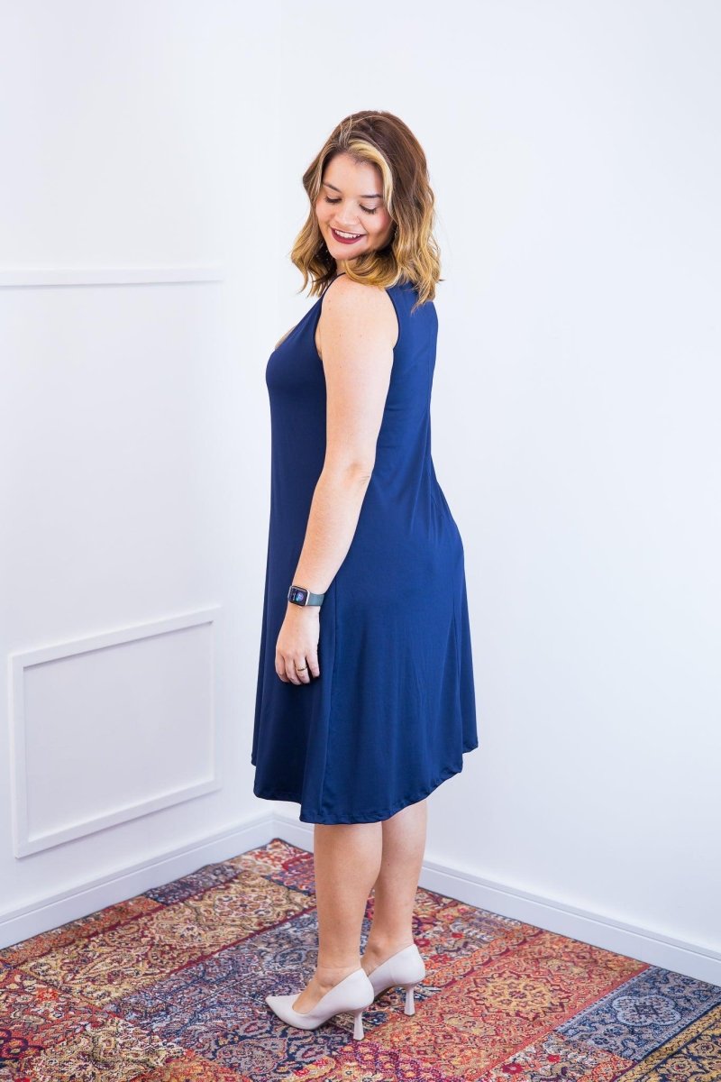 Vestido Sofia - Malha Confort Regata Midi