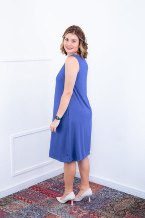 Vestido Sofia - Malha Confort Regata Midi