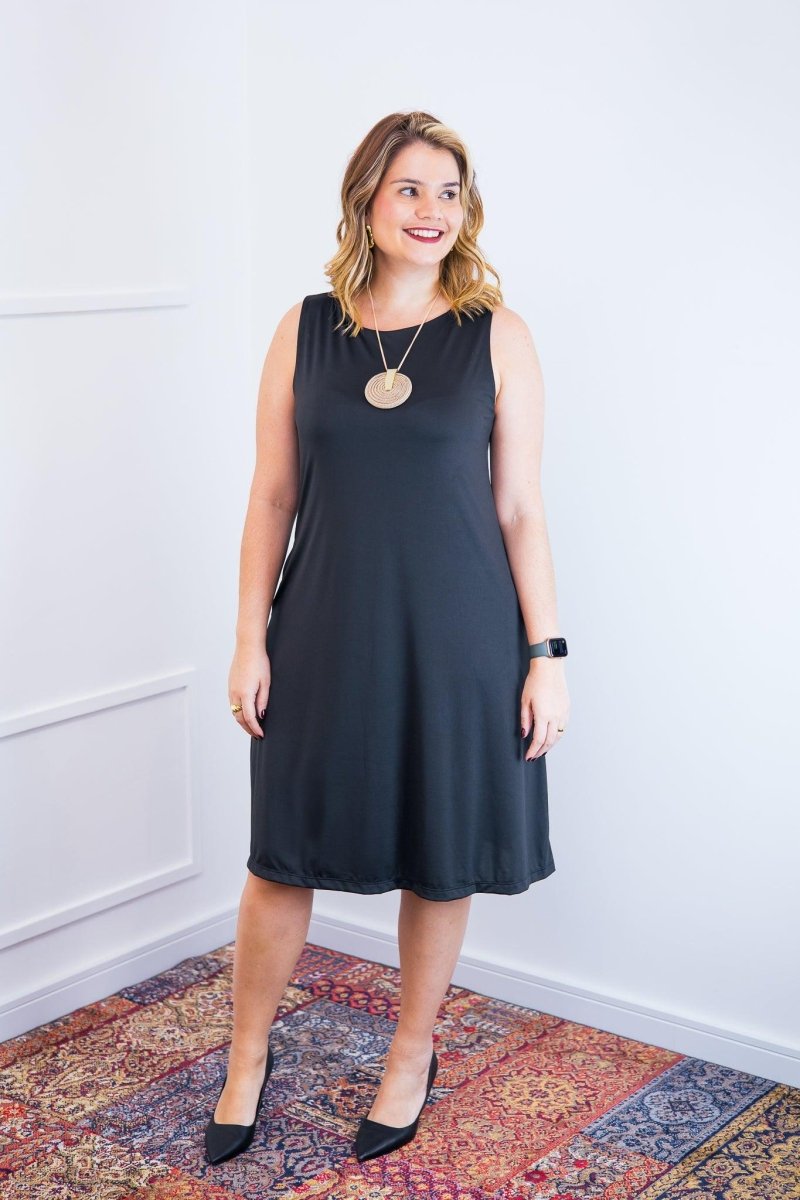 Vestido Sofia - Malha Confort Regata Midi