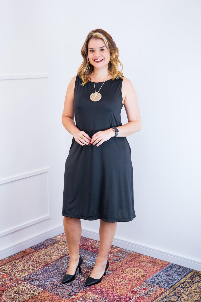 Vestido Sofia - Malha Confort Regata Midi