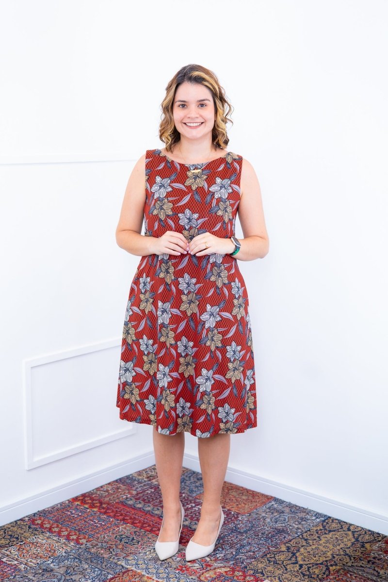 Vestido Sofia - Malha Confort Regata Midi